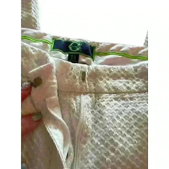 Women's‎ C. Wonder by Christian Siriano White Size 14 Waffle Pattern - Picture 3 of 15